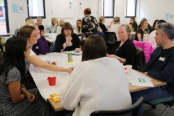 A table in deep discussion